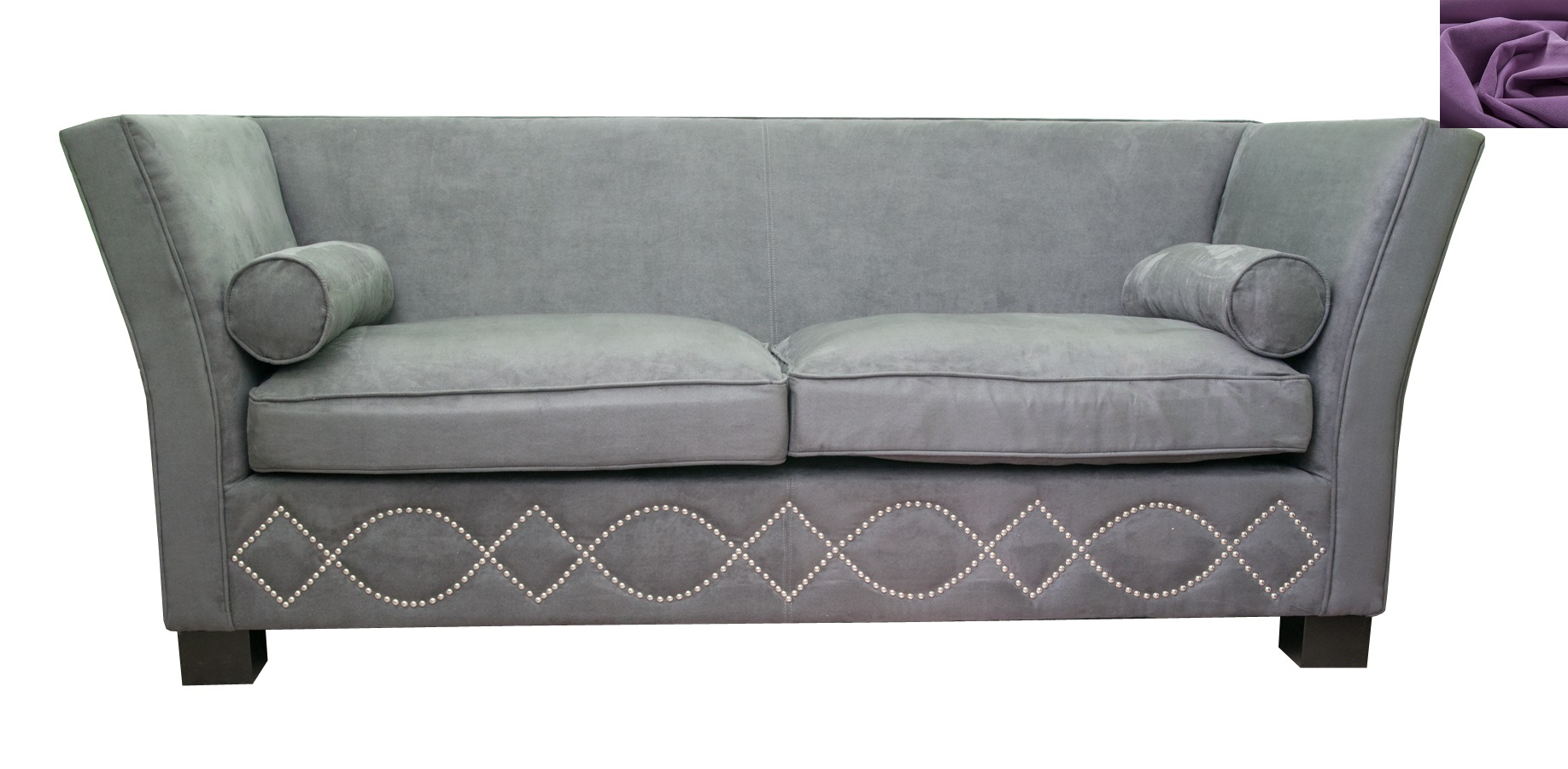 

Диван Mak-interior Volte grey фиолетовый