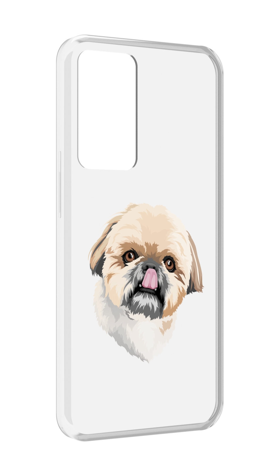 

Чехол MyPads собачка-с-язычком для OPPO Reno 8 Lite, Прозрачный, Tocco