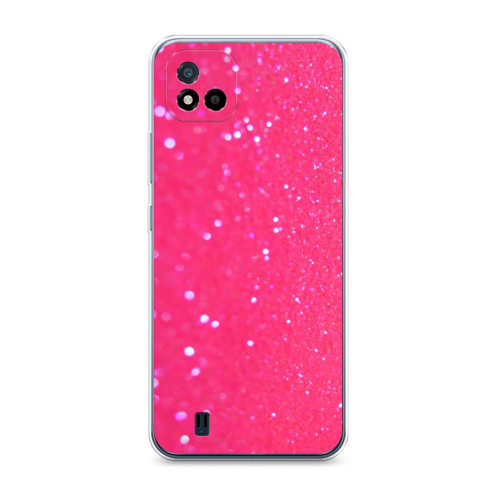 

Силиконовый чехол "Малиновые блестки рисунок" на Realme C11 (2021), Малиновые блестки рисунок