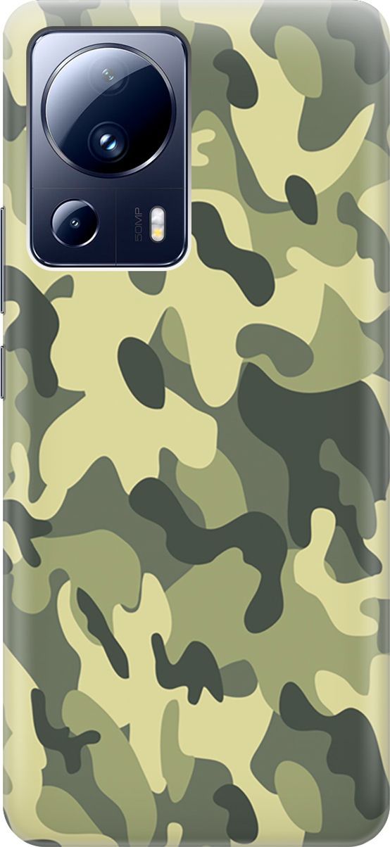 

Силиконовый чехол на Xiaomi 13 Lite "Хаки", Зеленый;серый, 158500