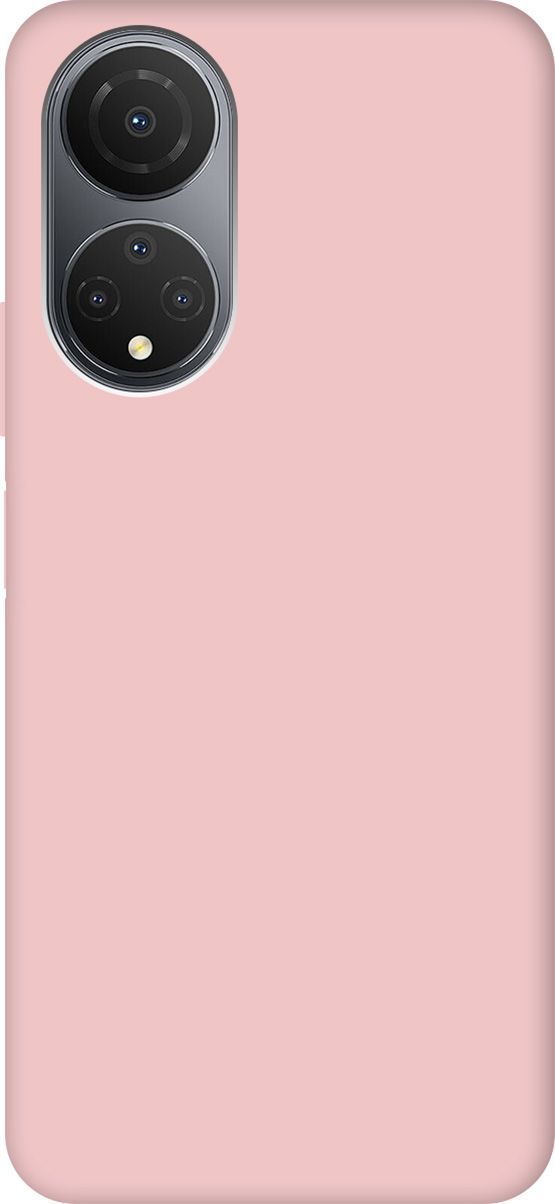 Силиконовый чехол на Honor X7 Silky Touch Premium розовый