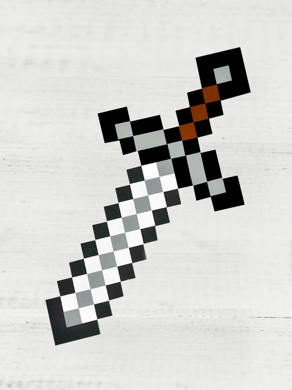 

Minecraft Меч Железный Minecraft размер: 60х30 см