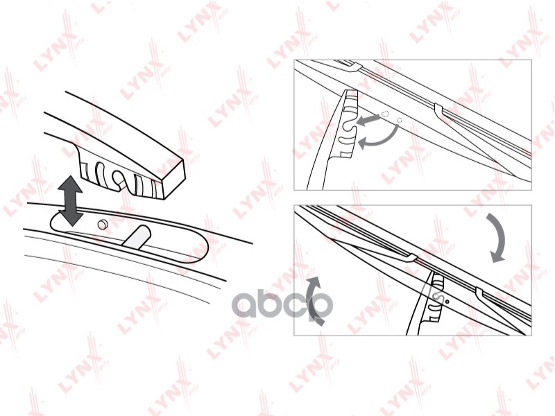 Щетка стеклоочистителя LYNXauto lr40d