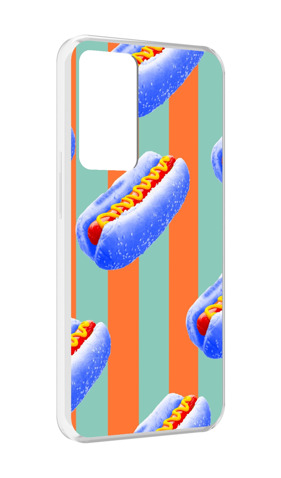 

Чехол MyPads синие хотдоги для OPPO Reno 8 Lite, Прозрачный, Tocco