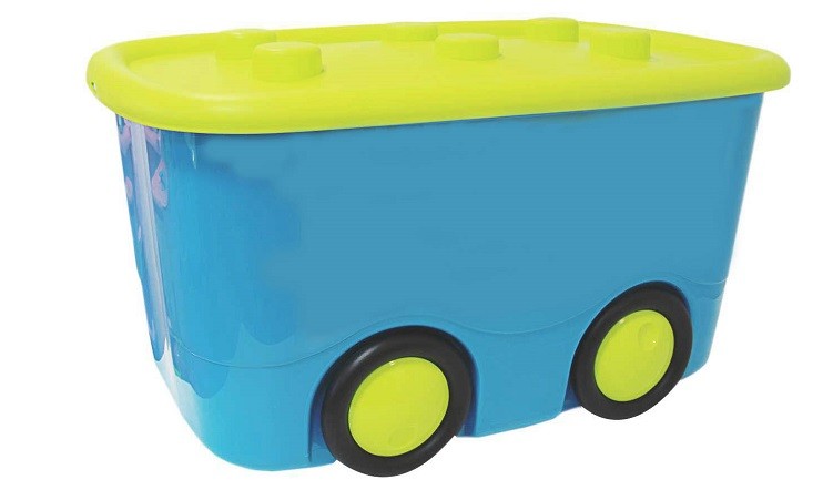 фото Ящик для хранения игрушек м-пластика моби 55 л, цвет в ассортименте