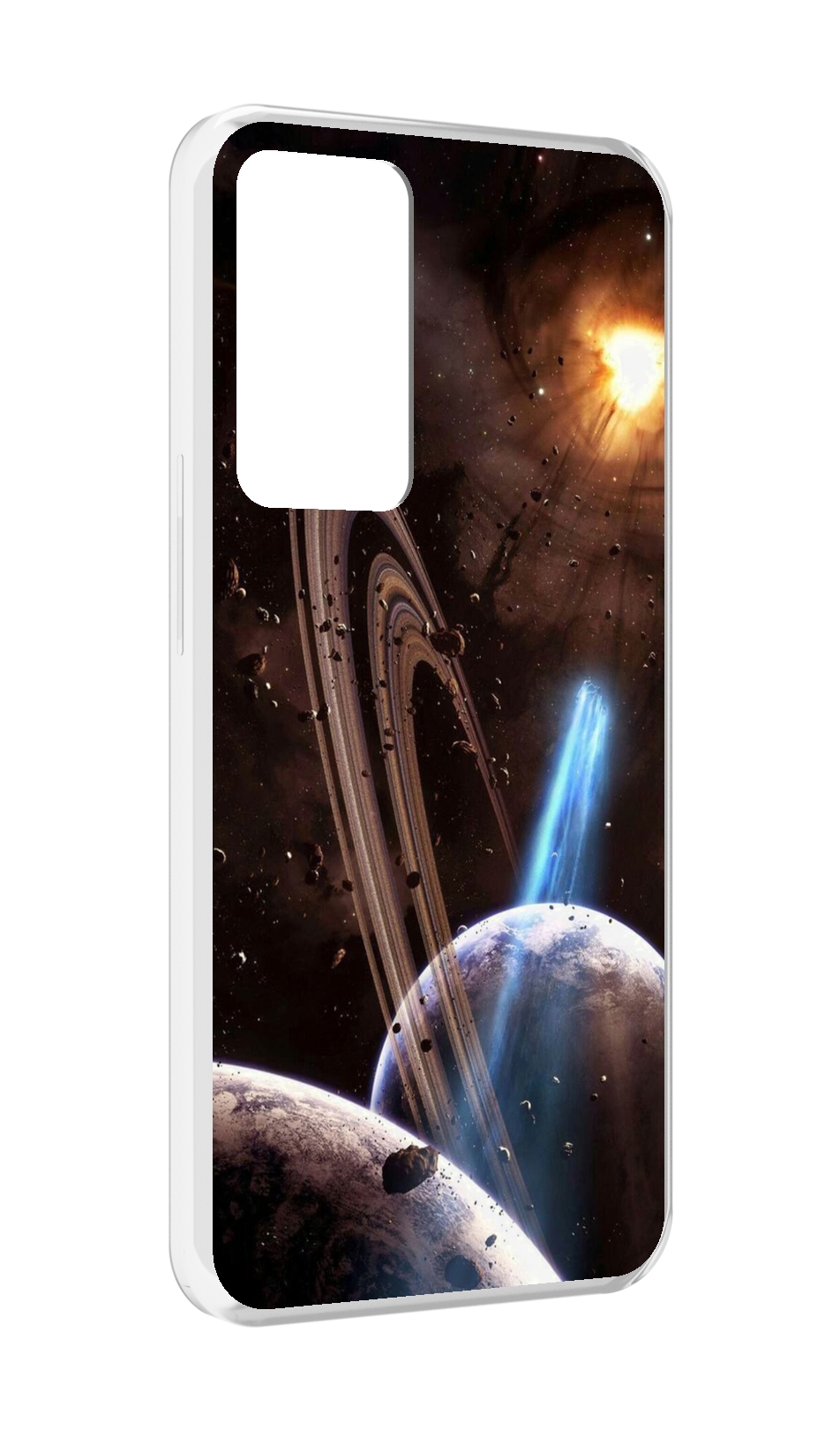 

Чехол MyPads сатурн в космосе для OPPO Reno 8 Lite, Прозрачный, Tocco