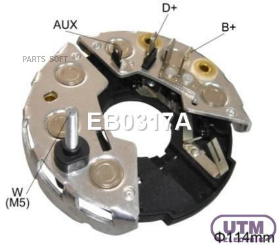 

UTM Диодный мост генератора 1шт UTM EB0317A