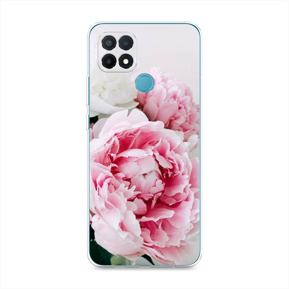 

Чехол для Oppo A15/A15s "Розовые и белые пионы", Розовый;белый, 254750-2