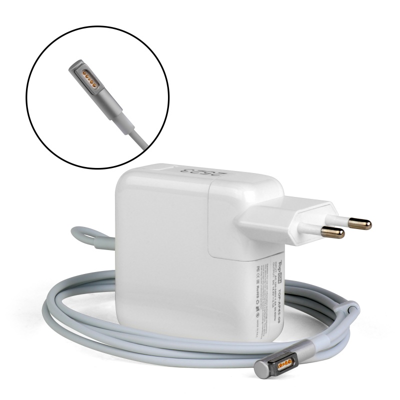 фото Блок питания зарядное устройство для ноутбуков apple macbook 14.5v 3.1a 45w штекер magsafe topon