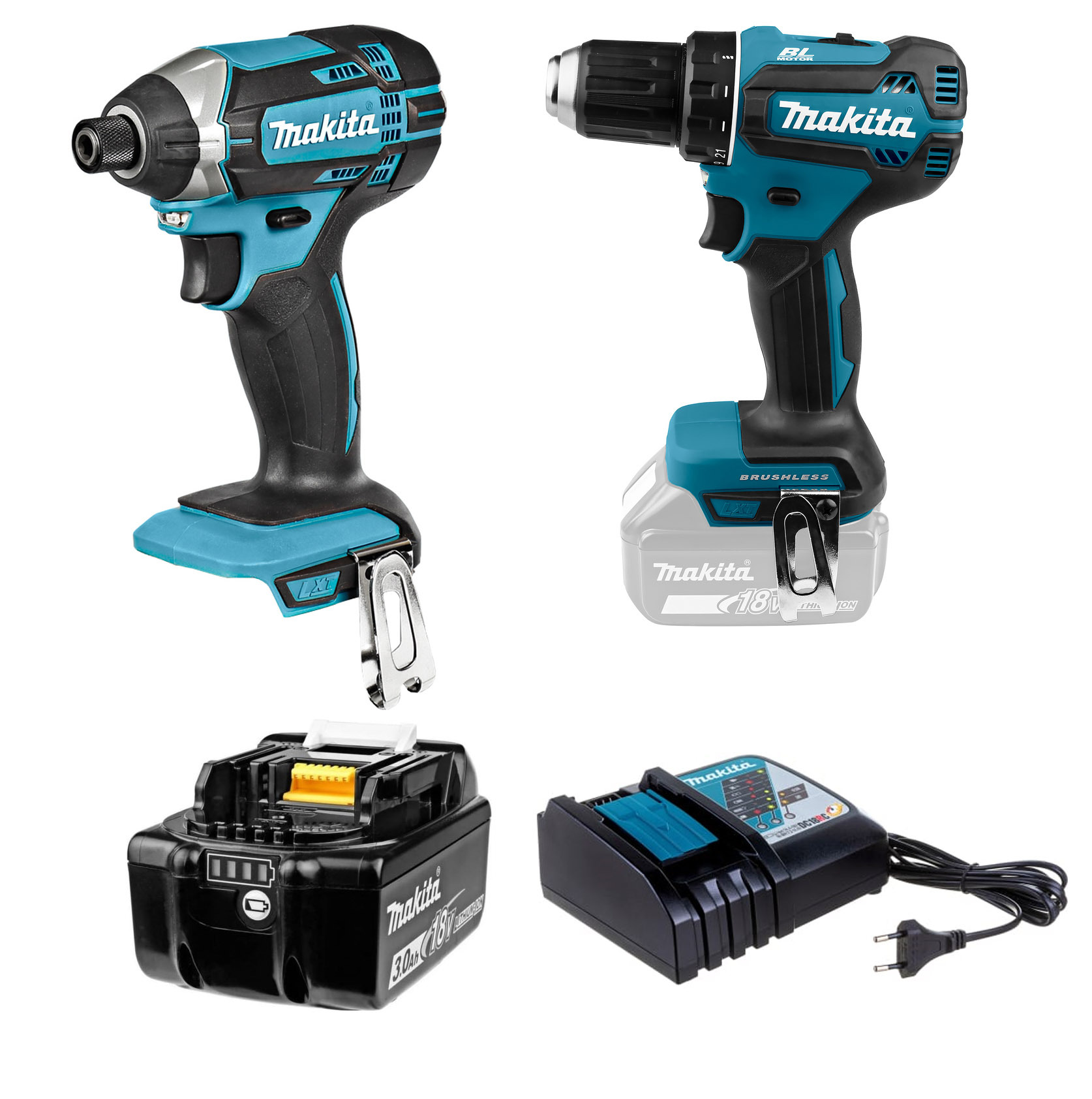 Купить Набор: аккумуляторный ударный шуруповерт Makita DTD152Z + акк.  дрель-шуруповерт, PT863 - цена: 17460 ₽, характеристики, описание, фото |  Boxberry Маркет