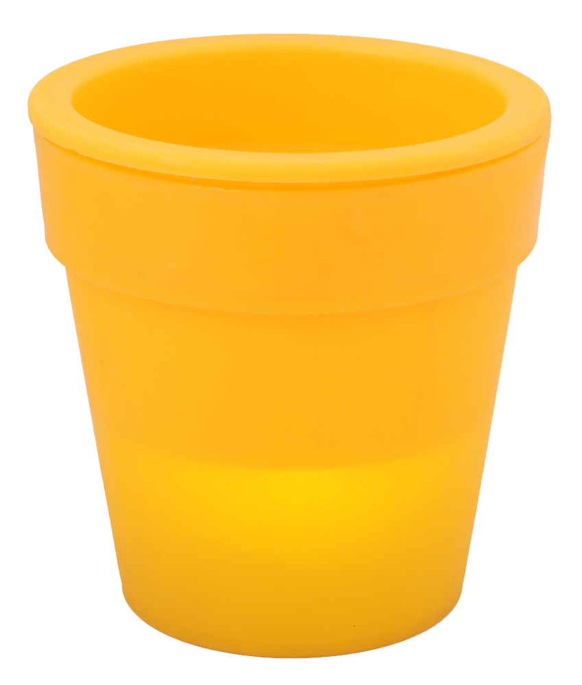 

Горшок светящийся Mini Magic flower pot на батарейках, желтый