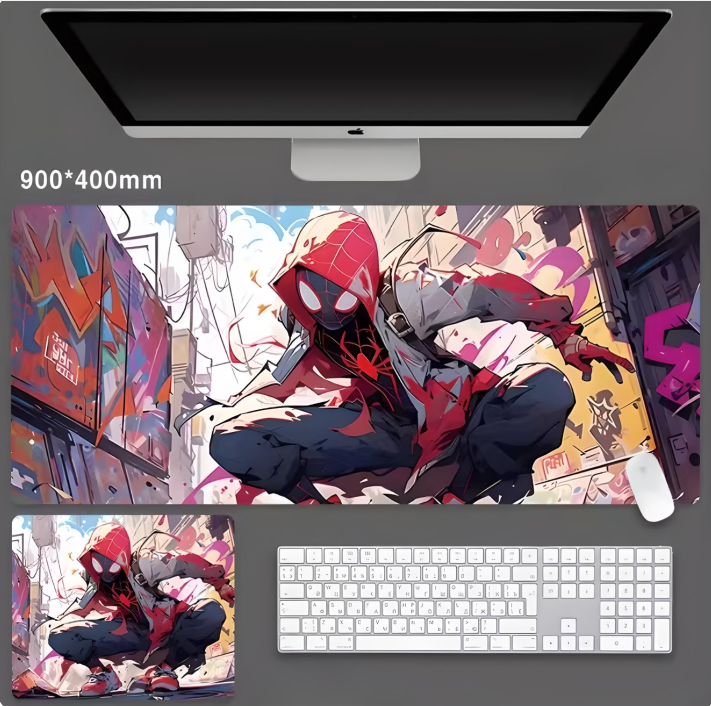 

Игровой коврик для мыши и клавиатуры NoBrand Spiderman-10 (ART-31), Разноцветный, Spiderman-10