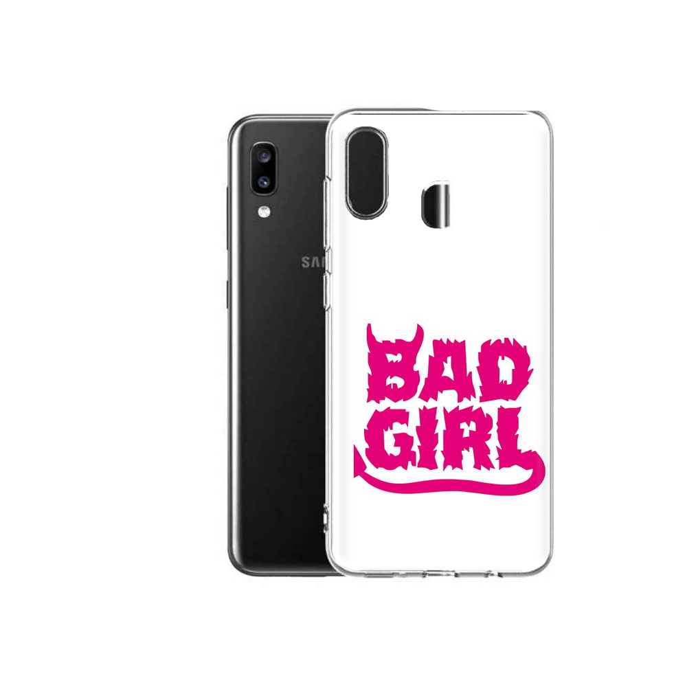 

Чехол MyPads Tocco для Samsung Galaxy A20 плохая девочка, Прозрачный, Tocco