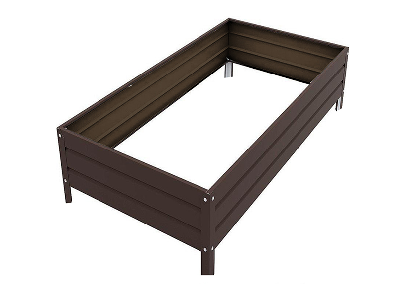 

Грядка Комфорт на даче Московская усиленная, оцинкованная 0.8x3m x 22cm Brown 00119K