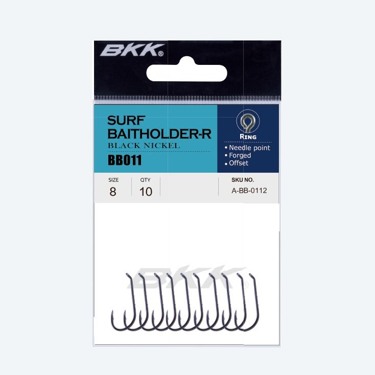 

Крючок BKK Surf Baitholder-R (A-BB-0116) #1 (9шт) кольцо, A-BB-0116
