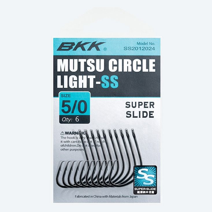 Крючок BKK SS Mutsu Circle Light (A-BR-5024) #8/0 (3шт)