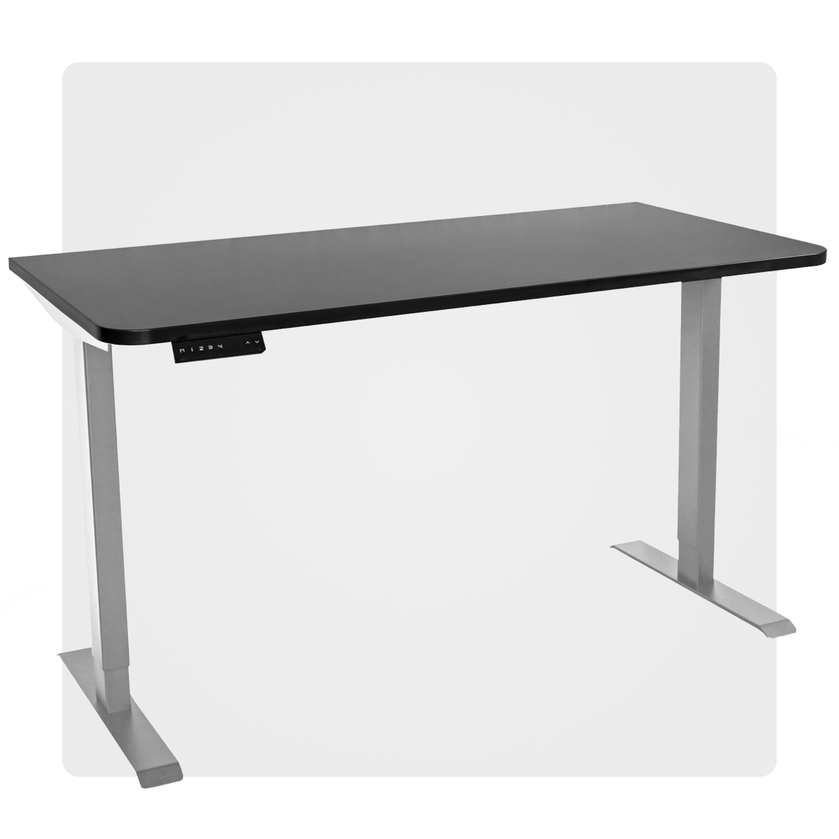 Компьютерный стол с регулировкой высоты PROtect, SMART, Черный, 160x70x2.5см, 34169