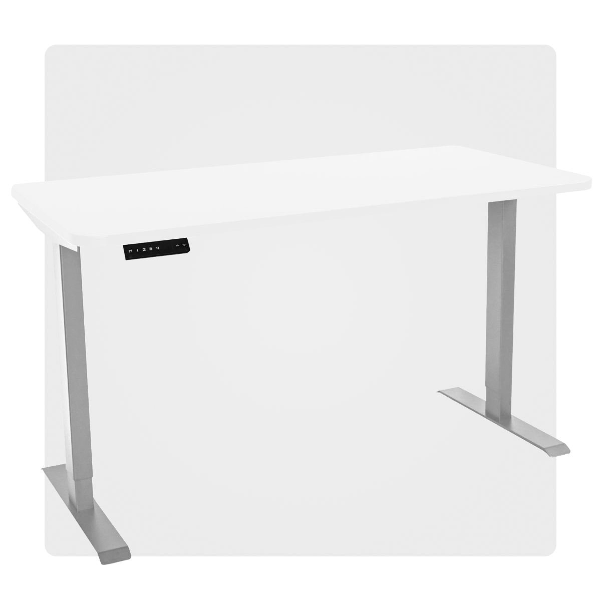 Компьютерный стол с регулировкой высоты PROtect, SMART, Белый, 160x70x2.5см, 34164
