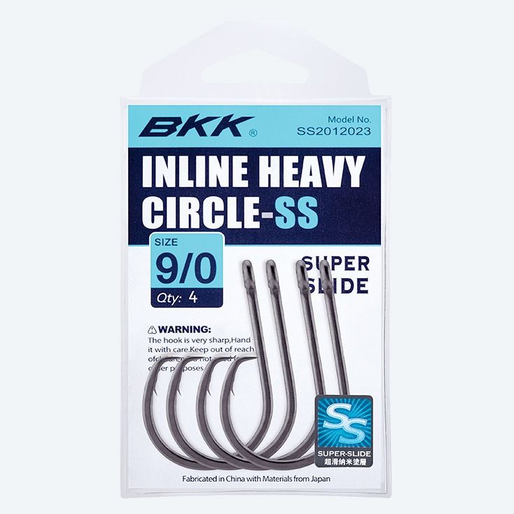 

Крючок BKK SS Inline Heavy Circle (A-BR-4019) #9/0 (4шт), A-BR-4019