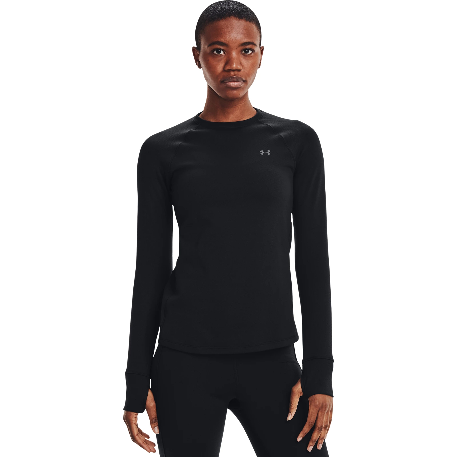 фото Лонгслив женский under armour 1343320-001 черный s/m