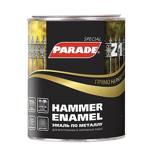 Грунт-эмаль Parade Hammer Enamel Z1 гладкий база А 0,75 л