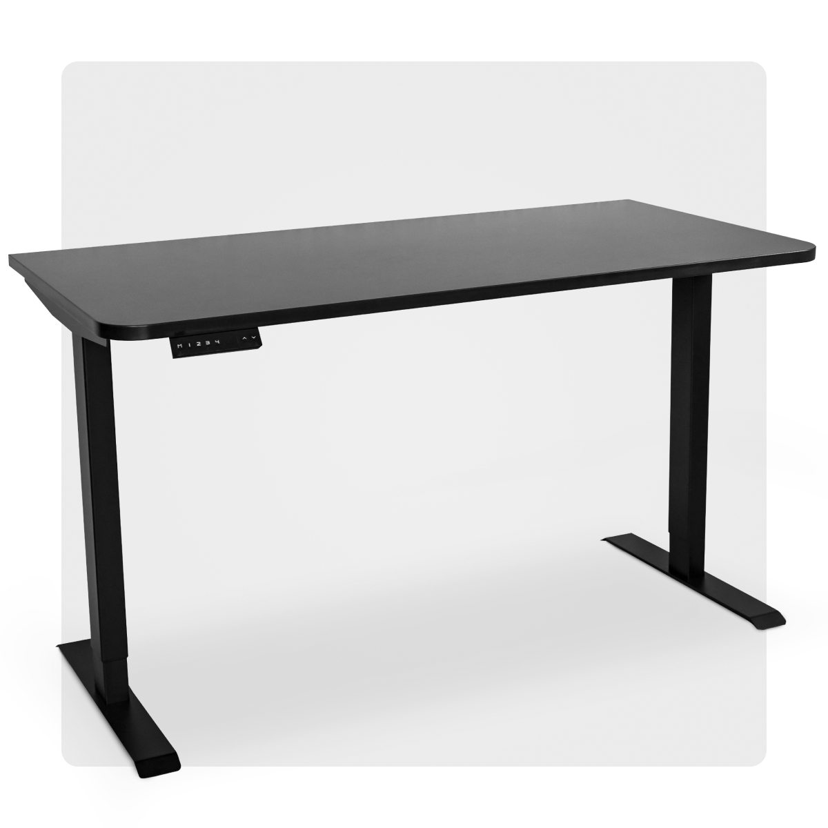 Компьютерный стол с регулировкой высоты PROtect, SMART, Черный 160x70x2.5см, 34149