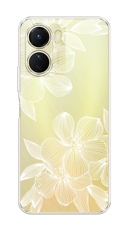 

Чехол на Vivo Y16 "Крокус", Белый;прозрачный, 267850-1
