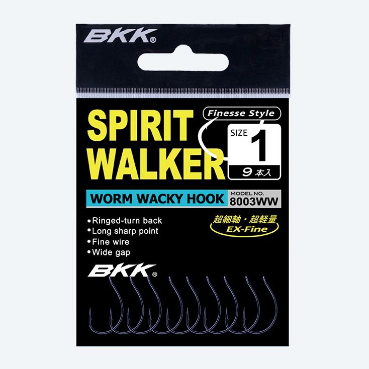 

Крючок BKK SPIRIT WALKER (A-ES-8310) #1 (8шт) кольцо, A-ES-8310