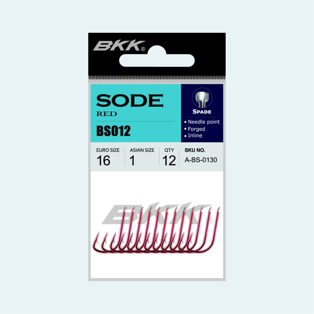 

Крючок BKK Sode Red Diamond (A-BS-0138) #A 9 (E 8) (12шт) лопатка, A-BS-0138