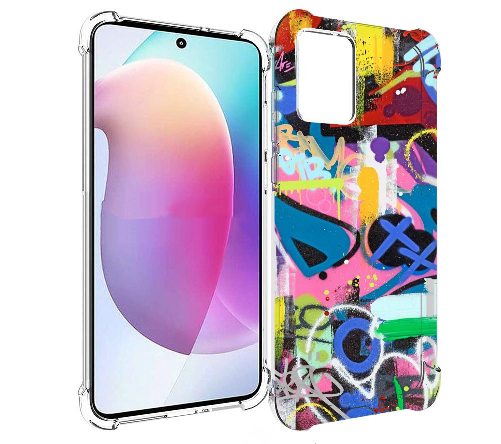 

Чехол MyPads абстракция-графити для Motorola Edge 30 Neo, Прозрачный, Tocco