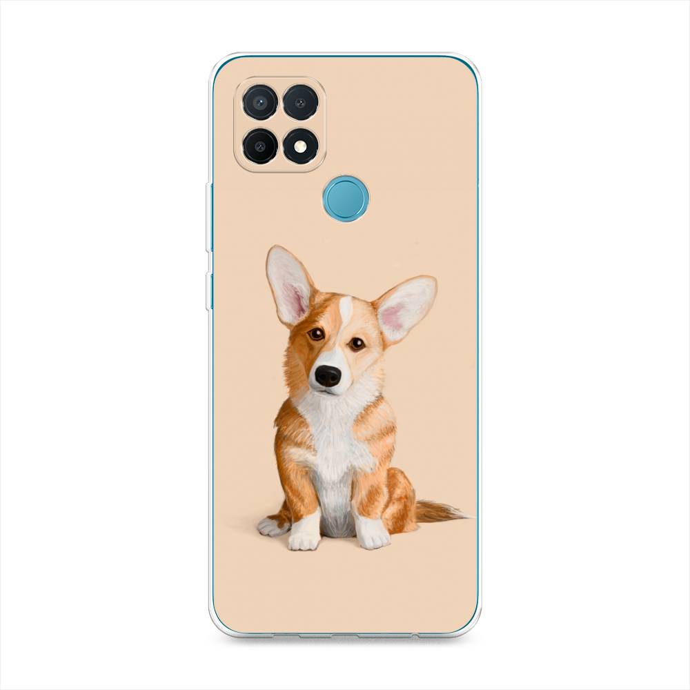 

Чехол для Oppo A15/A15s "Грустный Корги", Коричневый;бежевый, 254750-1