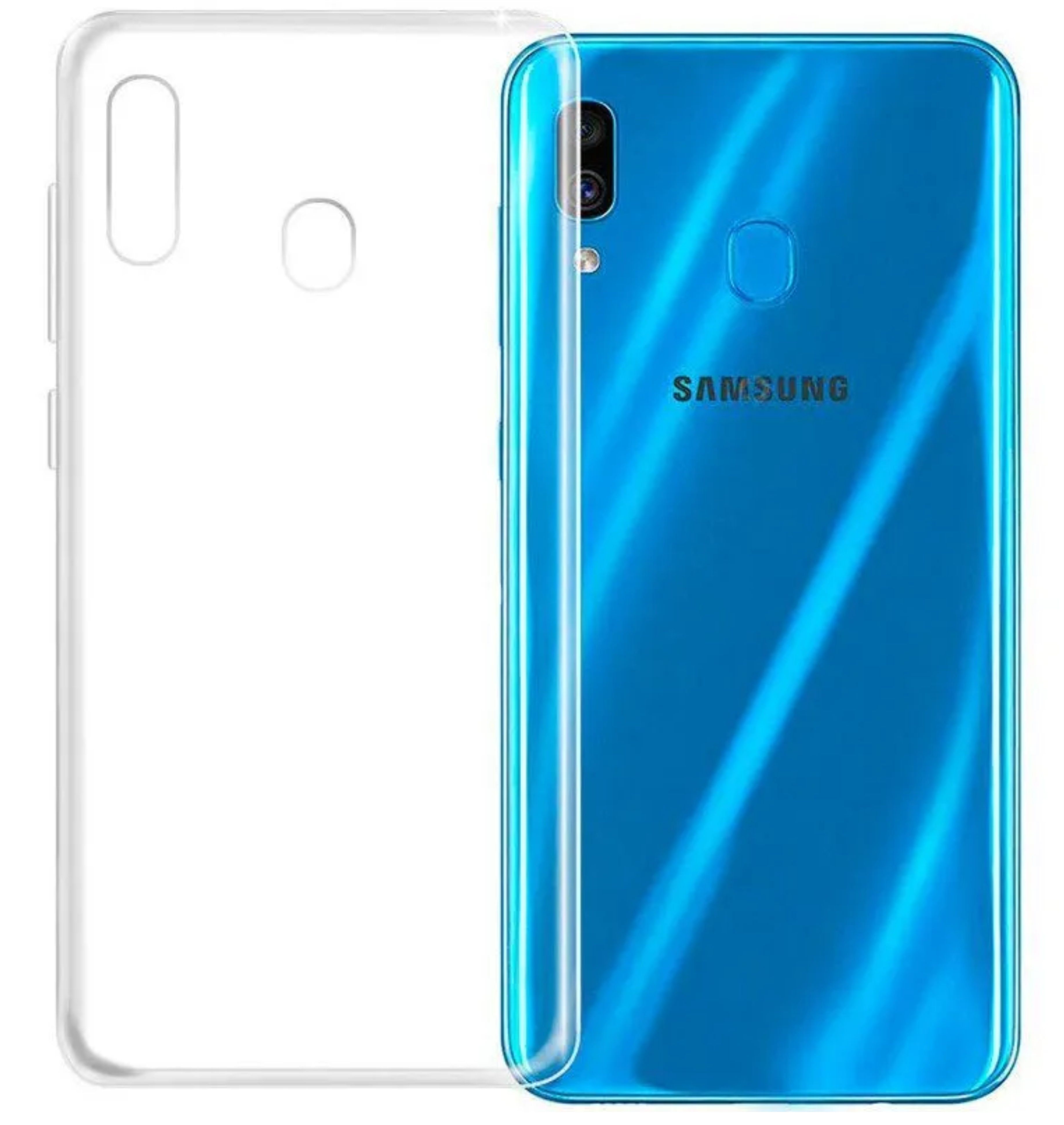 

Чехол прозрачный силиконовый для Samsung Galaxy A20/A30