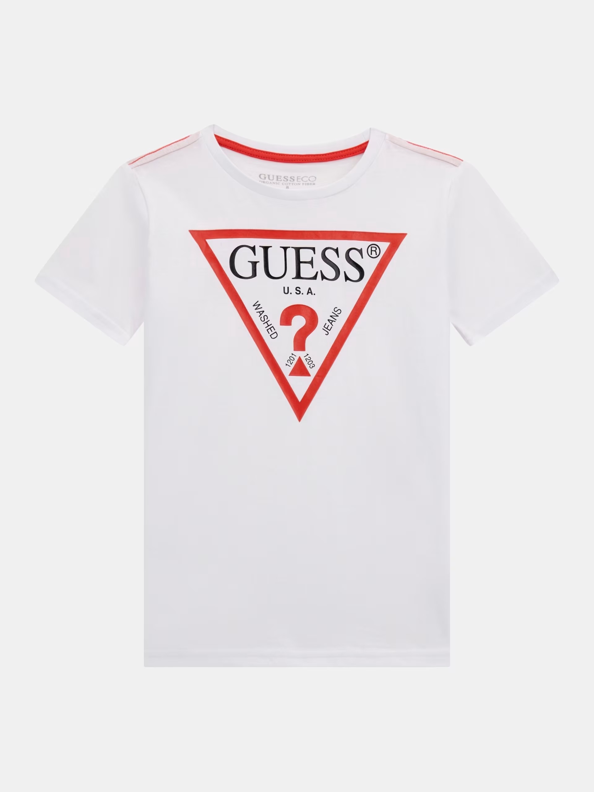 Футболка детская для мальчиков Guess L73I55K8HM0 белая 8 1439₽