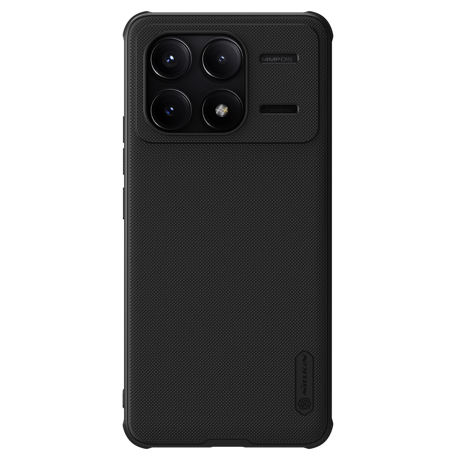 

Чехол усиленный Nillkin c встроенным круглым магнитом для Xiaomi Poco F6 Pro, черный, Super Frosted Shield Pro Magnetic Case