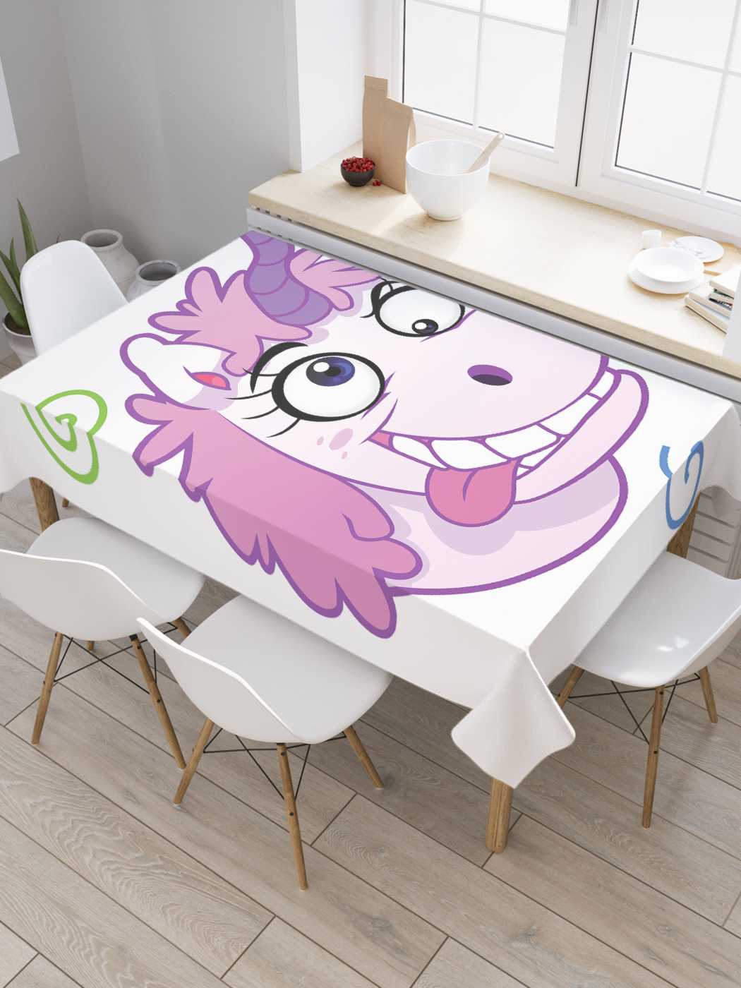 

Скатерть прямоугольная JoyArty "Сумасшедший пони" из оксфорда, 180x145 см, Сумасшедший пони