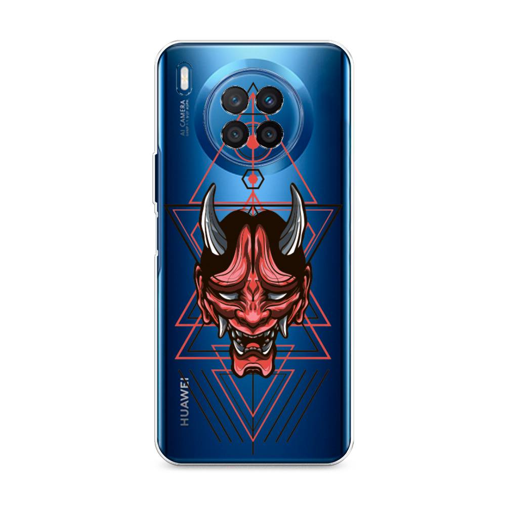 

Чехол на Huawei Nova 8i "Hanya Oni mask", Серый;красный;черный, 6106350-4