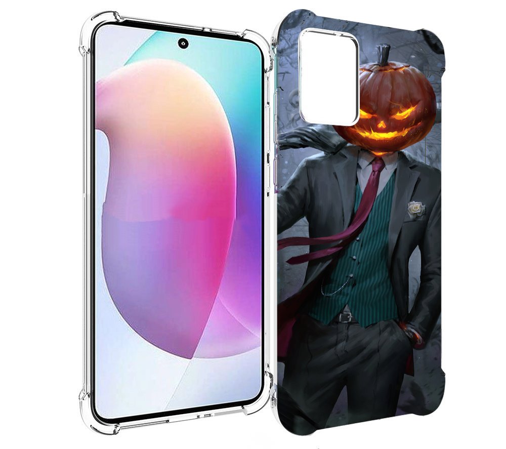 

Чехол MyPads Тыква-убийца для Motorola Edge 30 Neo, Прозрачный, Tocco