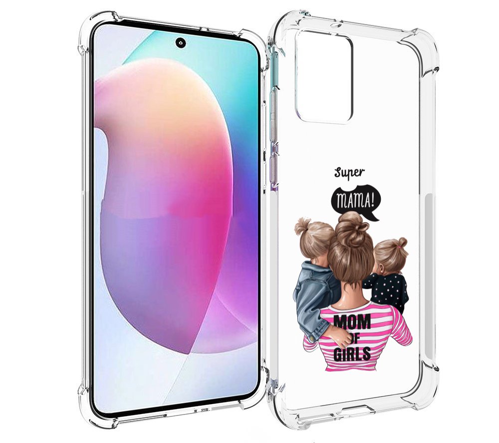 

Чехол MyPads Супер-мама-2 женский для Motorola Edge 30 Neo, Прозрачный, Tocco