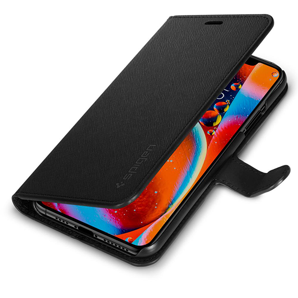 

Чехол-книжка Spigen Wallet S Saffiano для Apple iPhone 11 Pro Max, черный, Wallet S Saffiano
