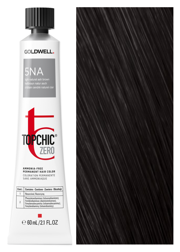 

Краска для волос Goldwell topchic zero 5NA Натурально пепельный 60 мл