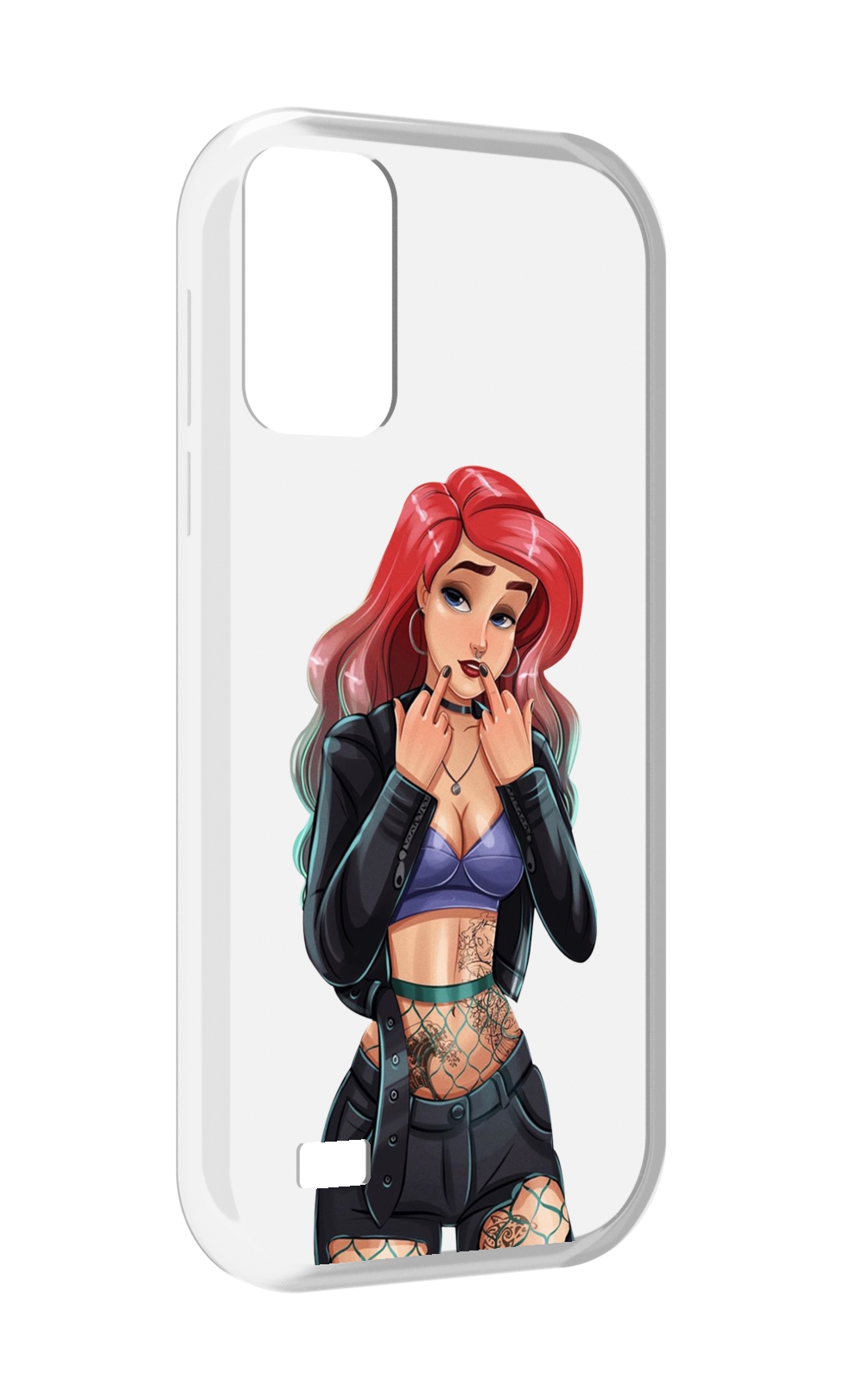 

Чехол MyPads Ариэль-русалочка-готика для Oukitel C31, Прозрачный, Tocco