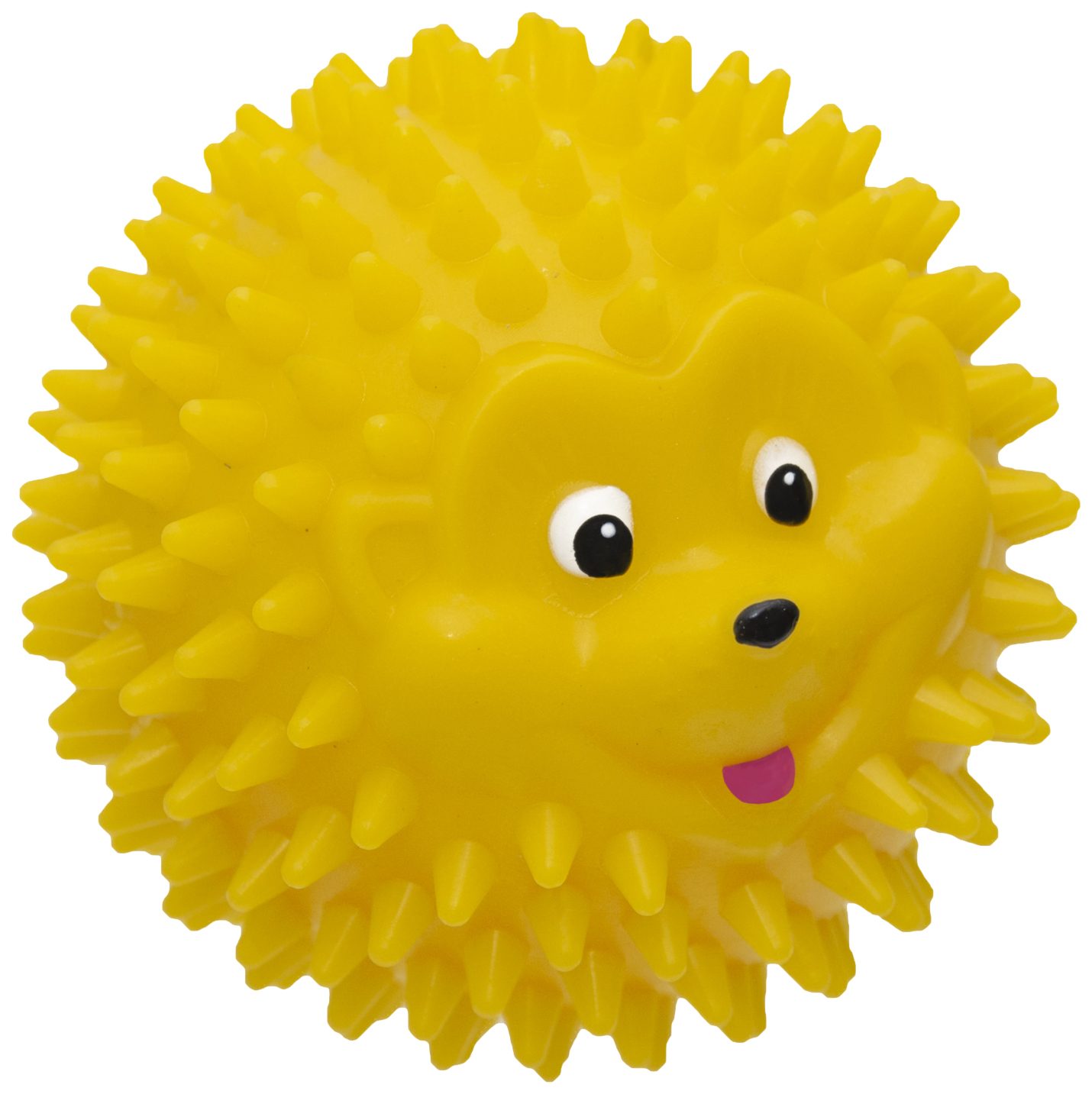 Игрушка для собак Tappi Мю, мяч - ежик, желтый, 8 см