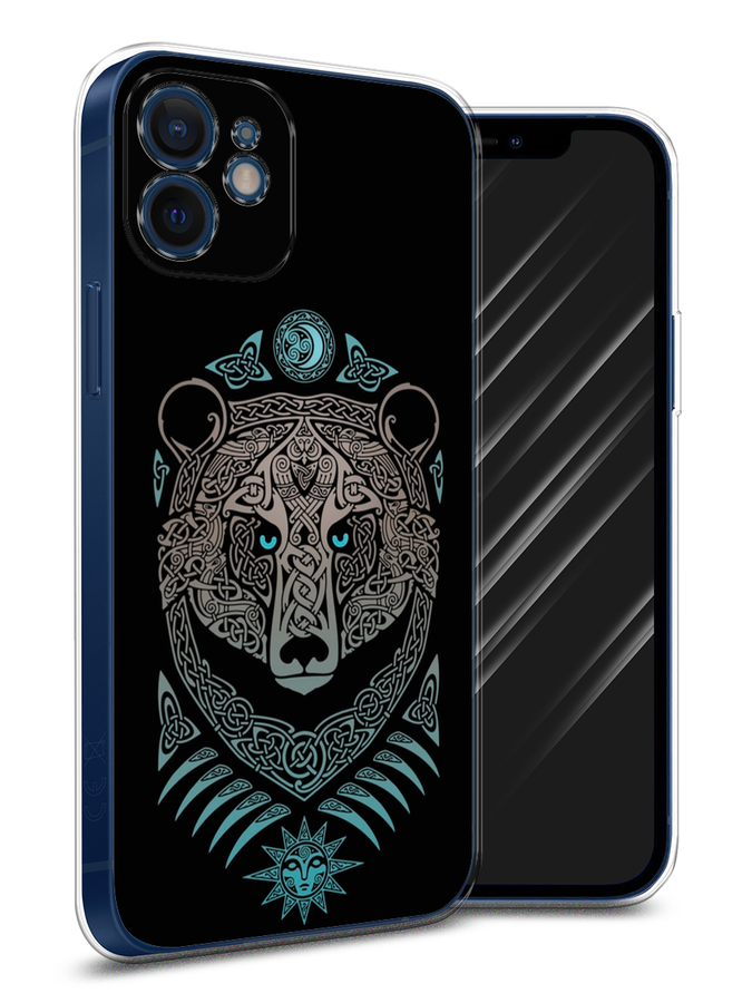 

Чехол Awog на Apple iPhone 12 mini / Айфон 12 mini "Кельтский медведь", Разноцветный, 12650-2