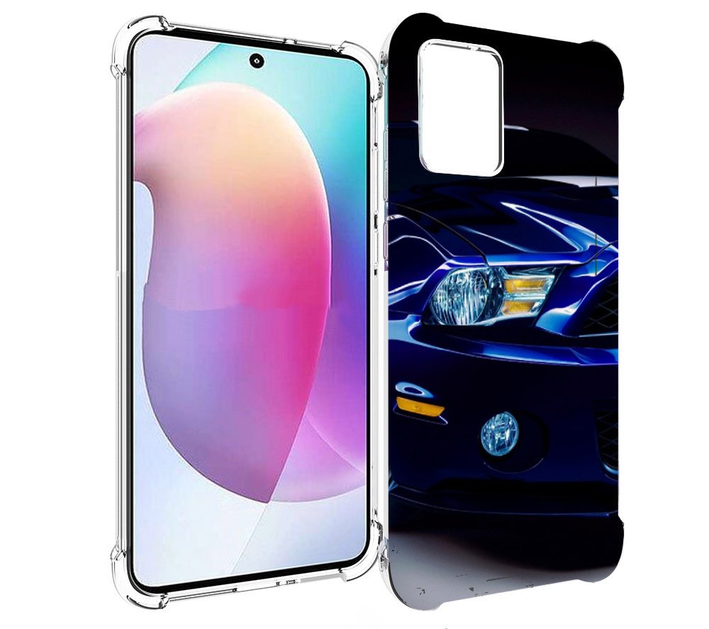 

Чехол MyPads Синяя-машина для Motorola Edge 30 Neo, Прозрачный, Tocco