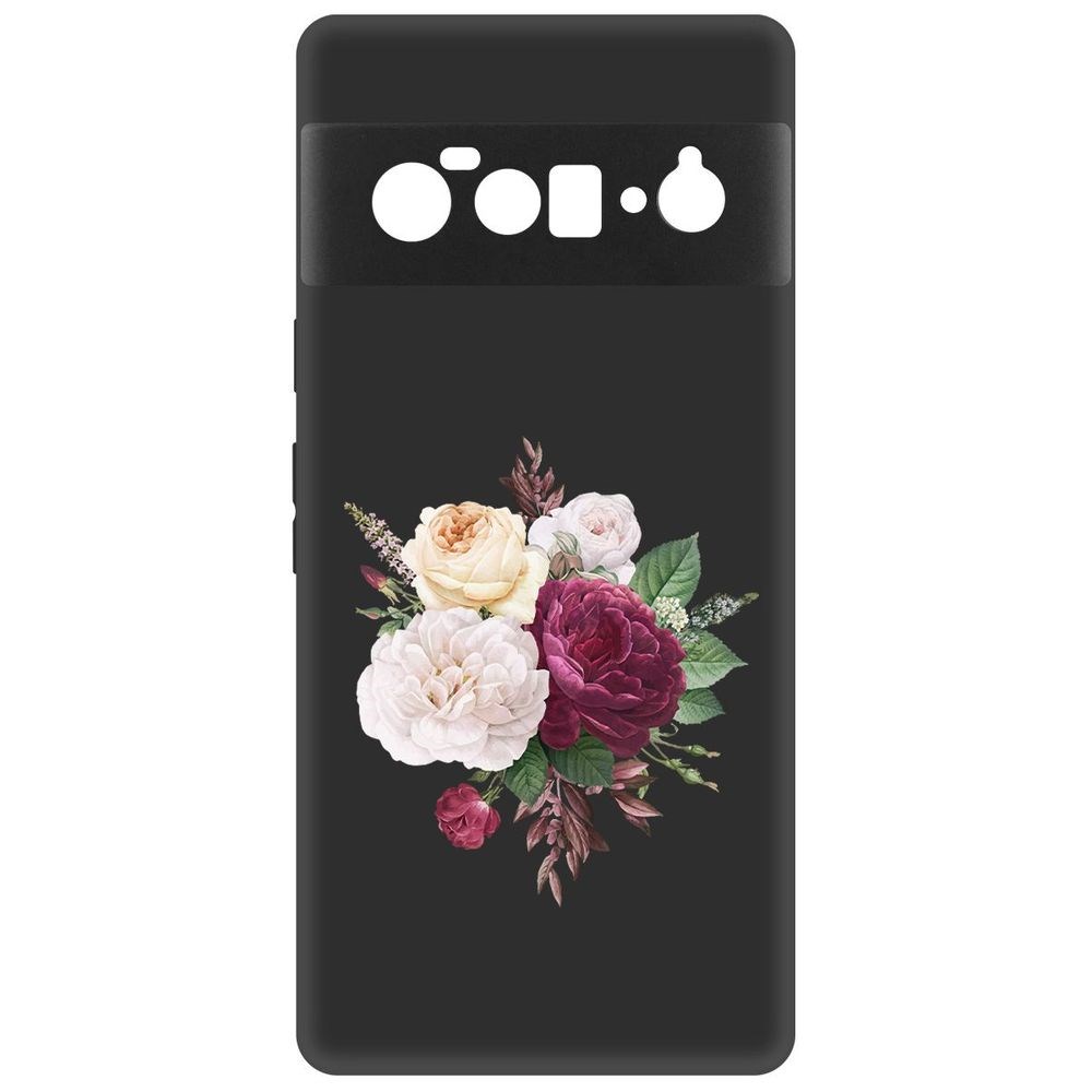 

Чехол-накладка Цветочная композиция для Google Pixel 6 Pro, Черный