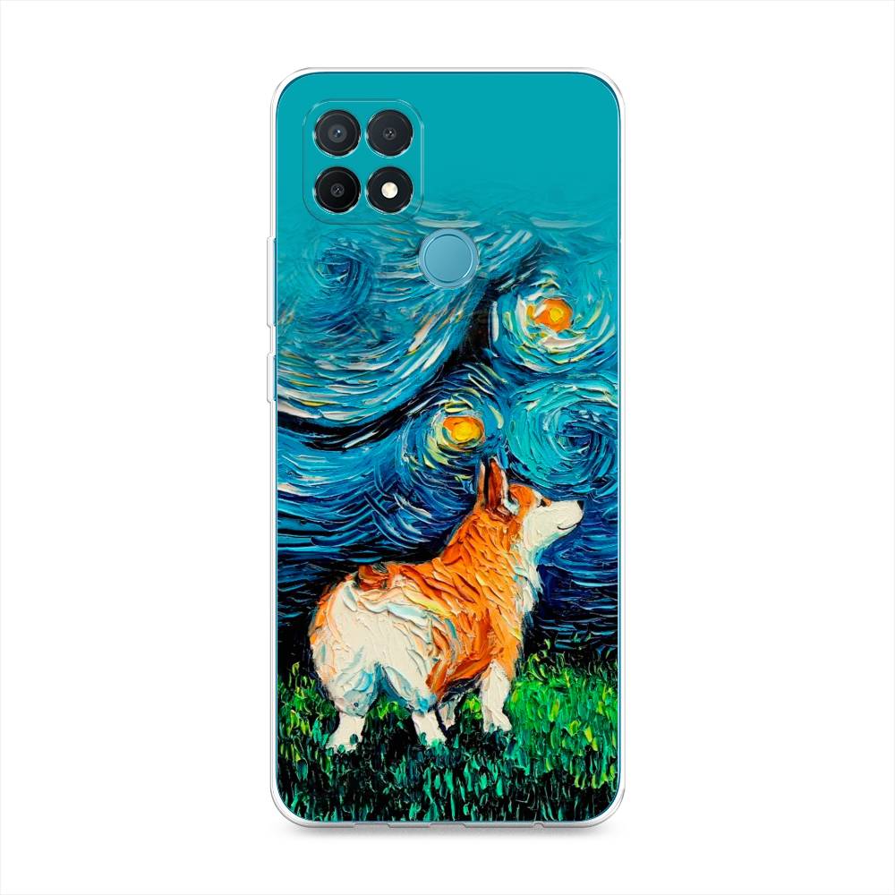 

Чехол для Oppo A15/A15s "Корги звёздная ночь", Коричневый;белый;зеленый, 254750-1