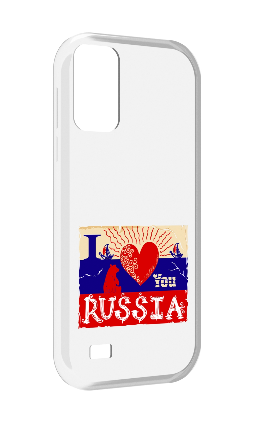 

Чехол MyPads Люблю Россию для Oukitel C31, Прозрачный, Tocco