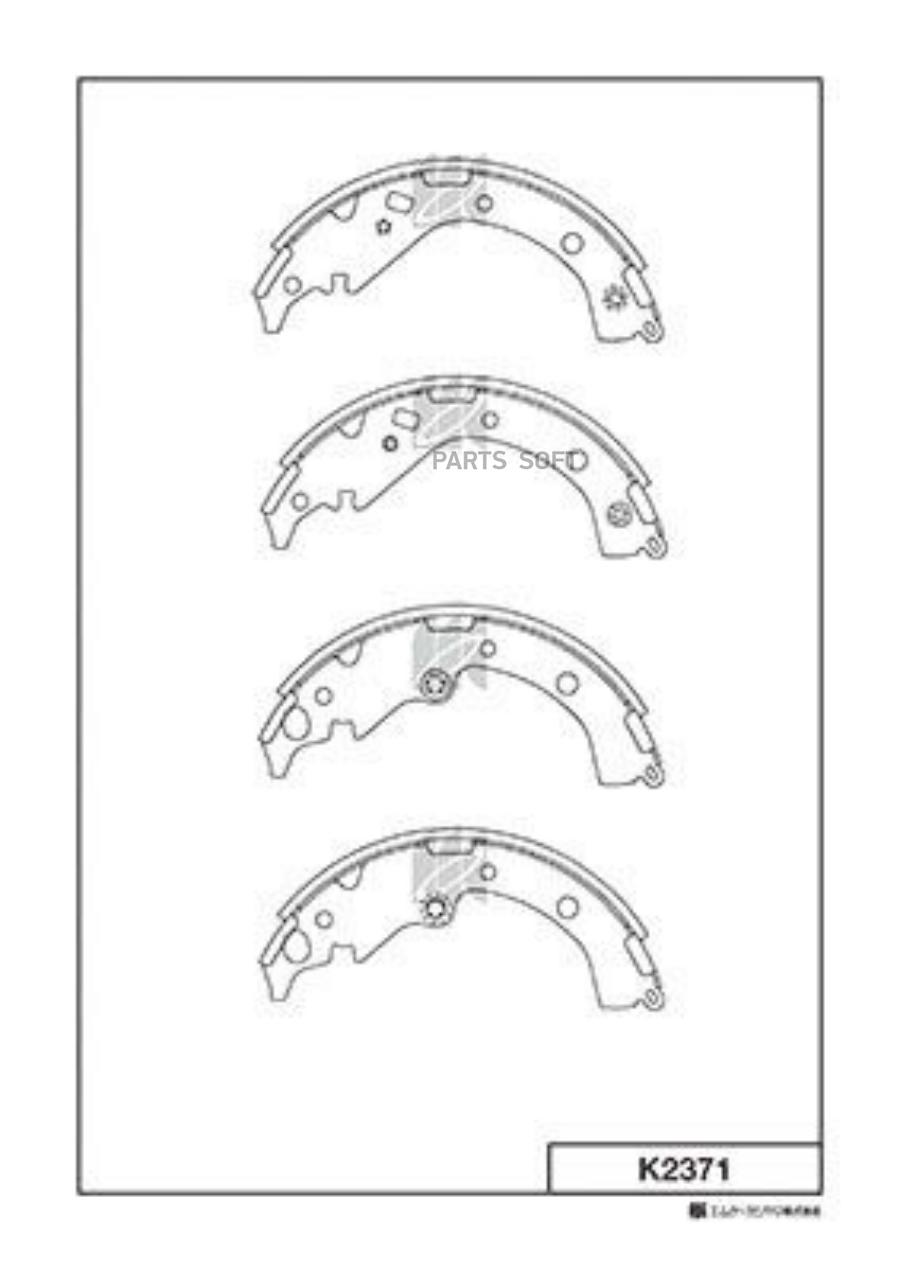 

Колодки барабанные \ Toyota RAV4 2.0i 16V 00-06 () 1шт KASHIYAMA K2371 K2371