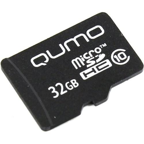 Micro SecureDigital 32Gb QUMO QM32GMICSDHC10NA {MicroSDHC Class 10}