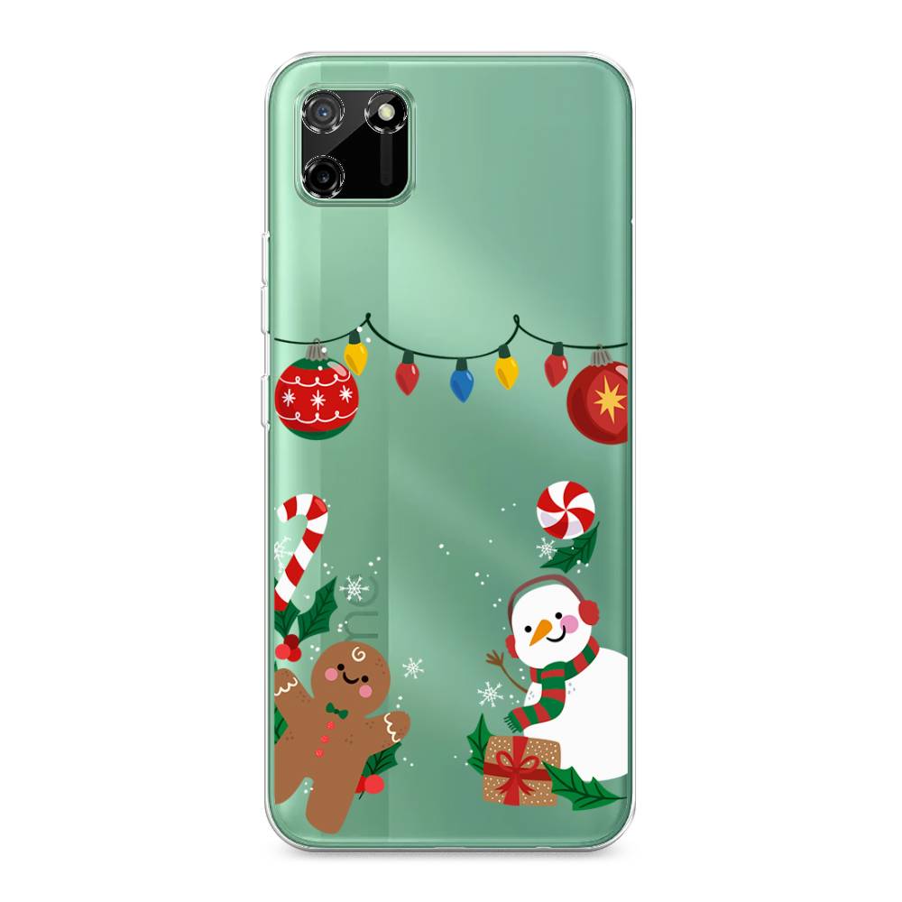 

Чехол на Realme C11 2020 "Новогоднее настроение", Коричневый;красный;зеленый, 253850-5